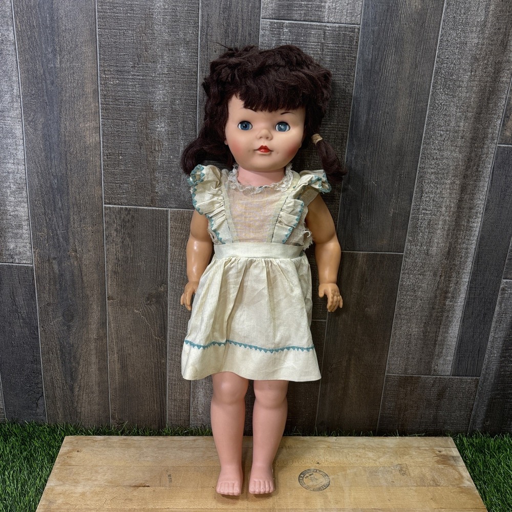 Vintage 1962 Uneeda 22" Doll Blue Eyes TLC Restore Project AS IS